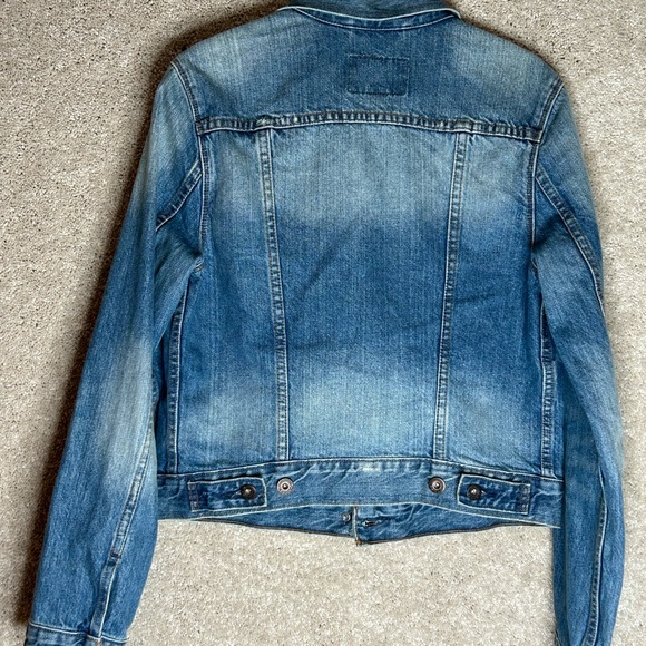 Levi’s trucker boyfriend jacket denim retro women’s med - Picture 4 of 5
